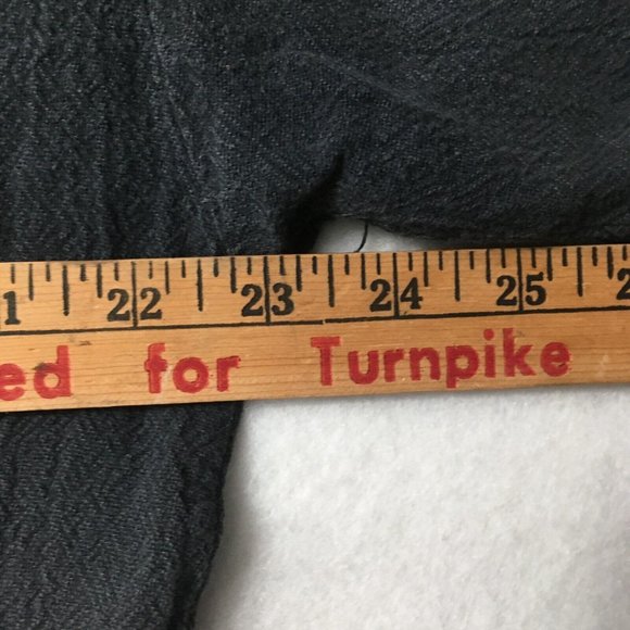 Cotton Palm V NECK 1/4 Button Front large camp paradise relax gray Vintage beach - Picture 5 of 9